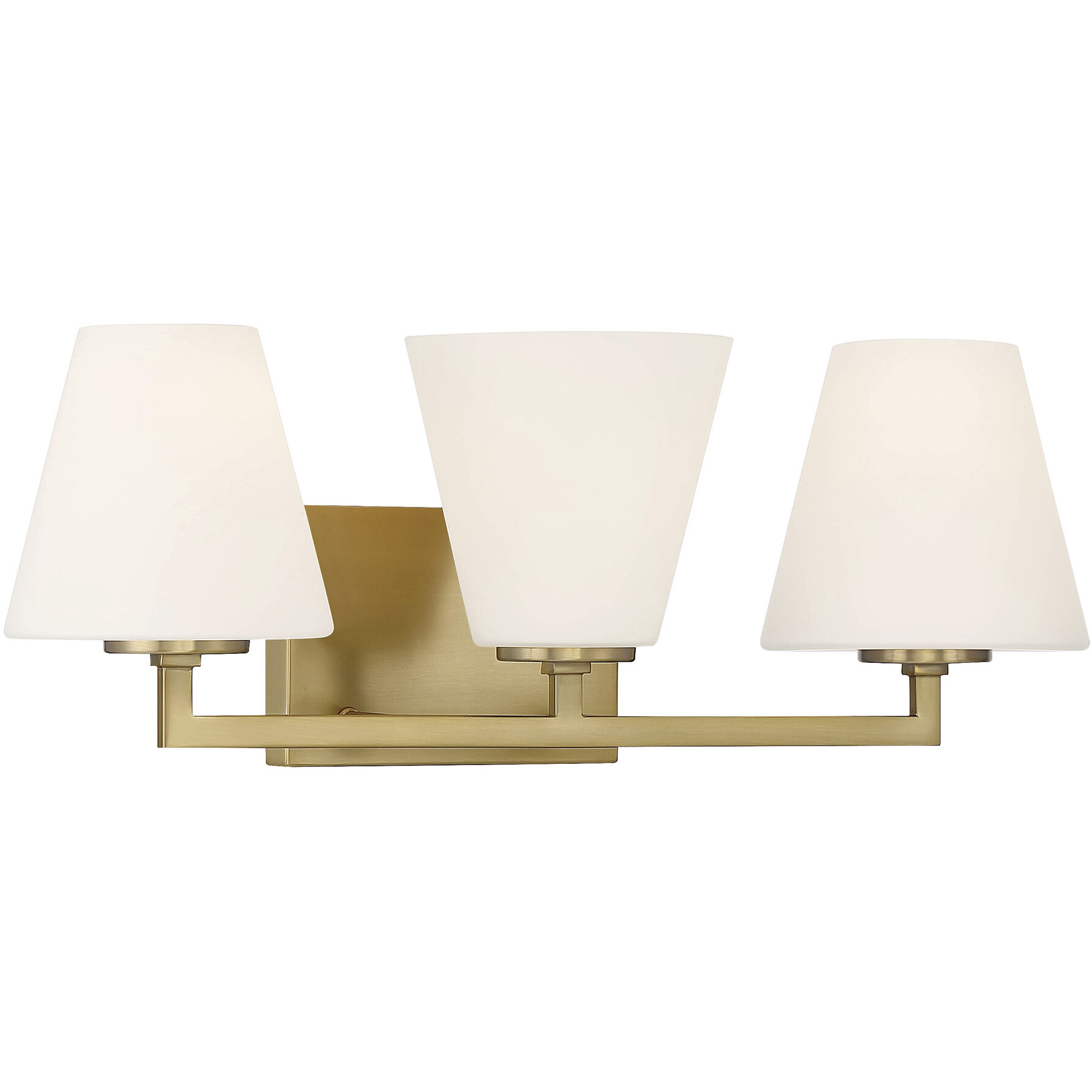 Palmyra 3 Light 24 inch Brushed Gold Vanity Light Wall Light